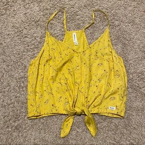 RVCA Tie front crop top NWOT